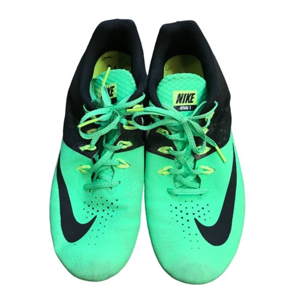 Nike Men's Neon Green, Black Track Shoes Zoom Rival‎ S Size 13 806554-303